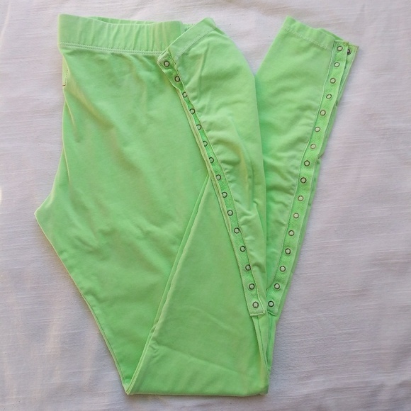 Gypsy 05 Green Leggings W/Brooches Sz XS - Picture 2 of 6
